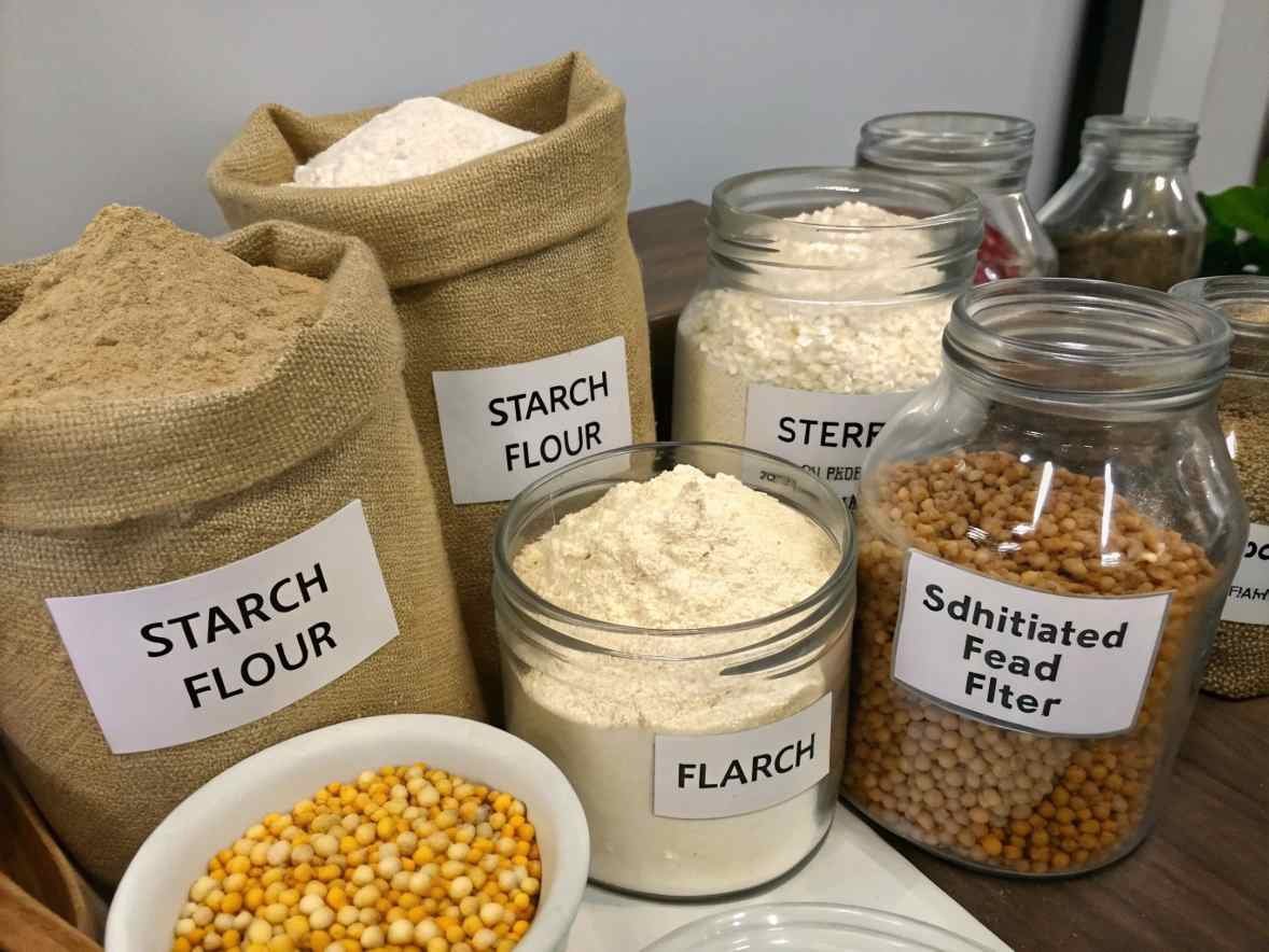 Agriculture: starches, flour, feed additives